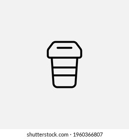 Coffee cup icon sign vector,Symbol, logo illustration for web and mobile