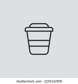 Coffee cup icon sign vector,Symbol, logo illustration for web and mobile