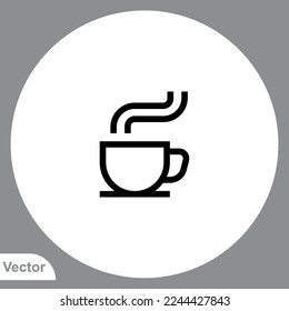 Coffee cup icon sign vector,Symbol, logo illustration for web and mobile
