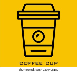Coffee cup icon signs