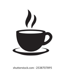 Coffee cup icon silhouette vector design illustration