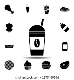 coffee cup icon. Simple glyph vector element of Fast food icons set for UI and UX, website or mobile application