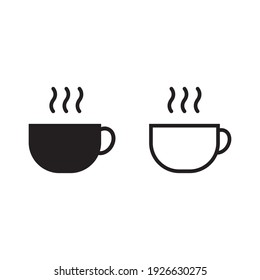 Coffee cup icon. Coffee simple illustration