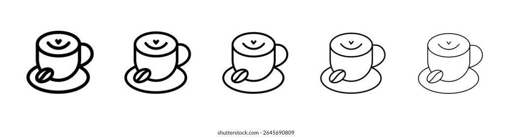 Coffee cup icon simple illustration logo art