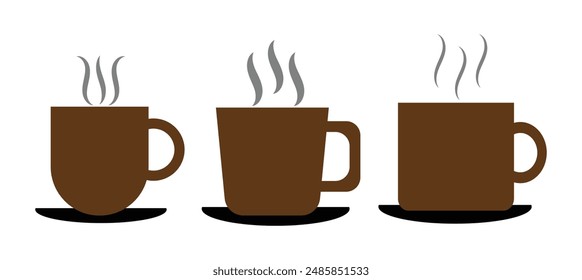 Coffee cup icon. Simple Coffee Cup Silhouette vector. Eps 10.