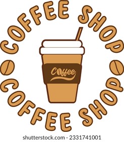 coffee cup icon stamp vector