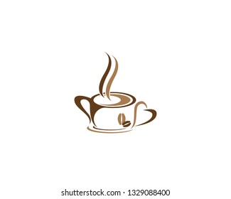 Coffee cup icon and symbol