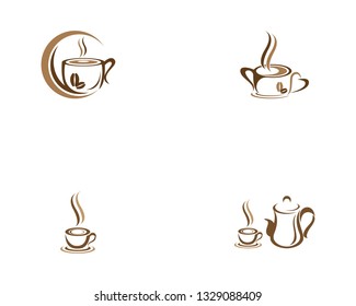 Coffee cup icon and symbol