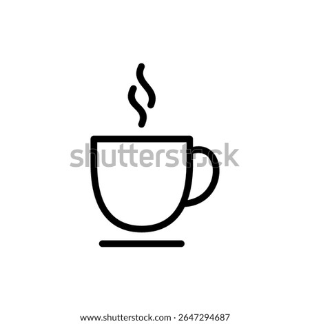 coffee cup icon symbol for apps and websites. cup a coffee sign and symbol