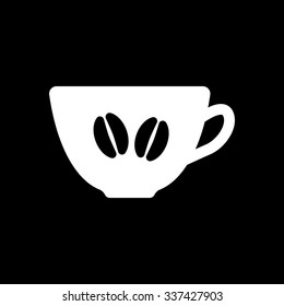The coffee and cup icon. Coffee And Cup symbol. Flat Vector illustration
