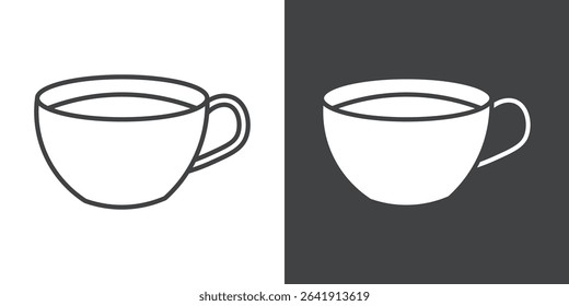 coffee cup icon symbol illustration logo