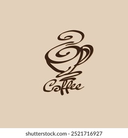 coffee cup icon symbol logo graphic
