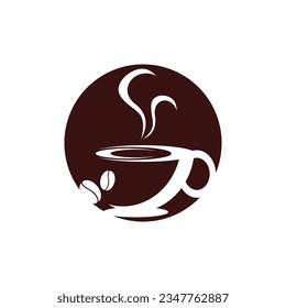 Coffee Cup icon And Symbol Vector Template Illustration