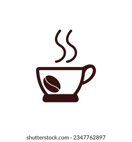 Coffee Cup icon And Symbol Vector Template Illustration