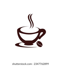 Coffee Cup icon And Symbol Vector Template Illustration