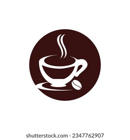Coffee Cup icon And Symbol Vector Template Illustration