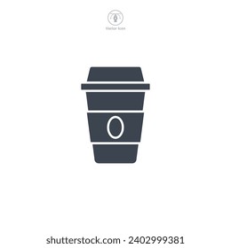 Coffee Cup Icon symbol vector illustration isolated on white background