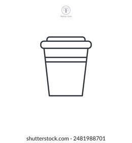 Coffee Cup Icon symbol vector illustration isolated on white background