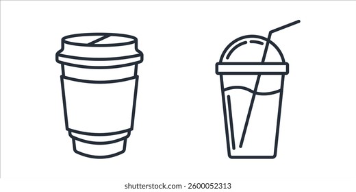 Coffee Cup icon symbol vector sign isolated on white background illustration for graphic and web design