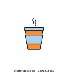 Coffee Cup icon symbol vector illustration isolated on white background