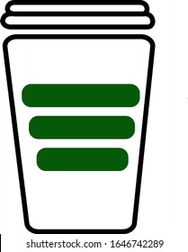 Coffee cup icon . Take away coffee cup icon. Coffee to go icon on white background. 