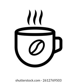 coffee cup icon. Coffee and tea cup collection. Hot drink icon.