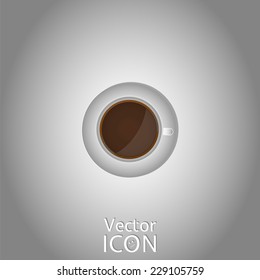 Coffee Cup Icon. Tea Cup Icon. Flat Style. Made in vector