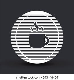 Coffee cup icon. Tea cup. Flat design style. Made vector illustration