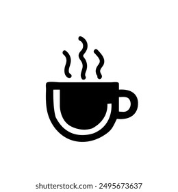 Coffee cup icon, tea cup logo, Abstract symbols vector illustration silhouette image template.eps 10.
