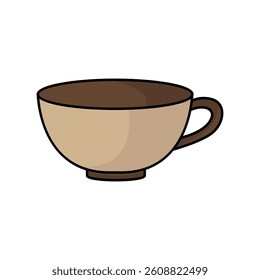 Coffee cup icon, tea cup logo, symbols vector illustration silhouette image template.eps 10.