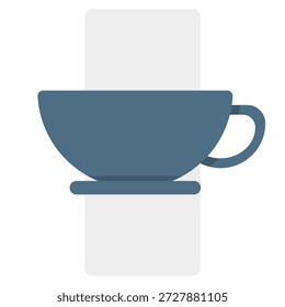 Icono de taza de café. Taza de té Vector. Símbolo de bebida caliente. Diseño de bebidas por la mañana. EPS 10.