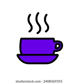 Coffee cup icon. Tea cup symbol. Vector clipart.