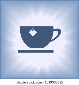 Coffee cup icon, tea cup vector