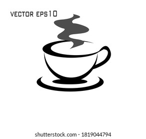 Coffee cup icon template design. coffee break icon