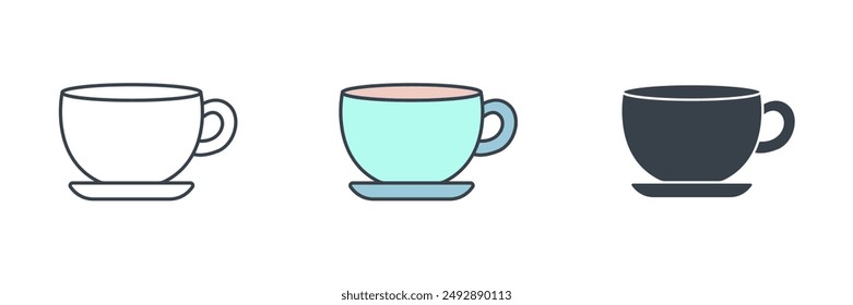 Coffee Cup icon theme symbol vector illustration isolated on white background