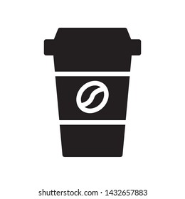 Coffee cup icon in trendy flat style design. Vector graphic illustration. Suitable for website design, logo, app, and ui. EPS 10.