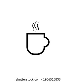 coffee cup icon with trendy isolated background. Coffee cup page for your website design Clock icon logo, app, UI. Clock icon Vector illustration, EPS10.