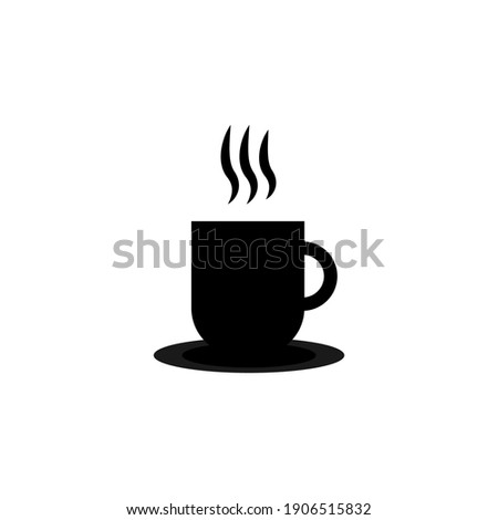 coffee cup icon with trendy isolated background. Coffee cup page for your website design Clock icon logo, app, UI. Clock icon Vector illustration, EPS10.