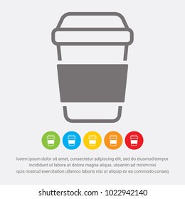 Coffee cup icon - Vector