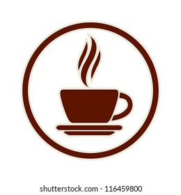 Coffee cup icon, vector.