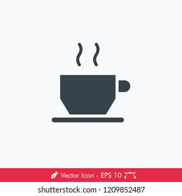 Coffee Cup Icon / Vector