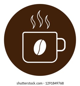 Coffee cup icon. Vector.