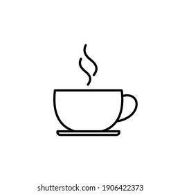 Coffee Cup Icon Vector. Cup A Coffee Icon Vector.