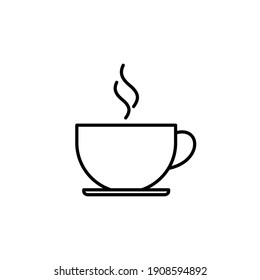 coffee cup icon vector. cup a coffee icon vector.