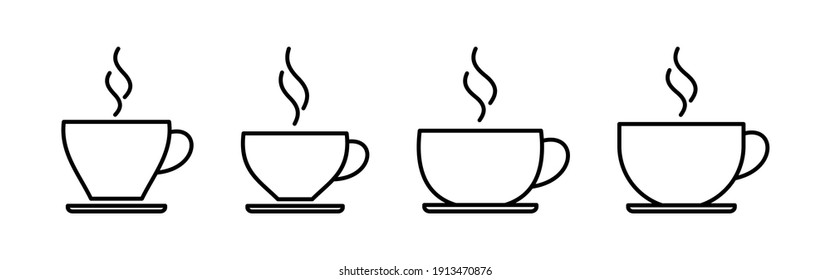 coffee cup icon vector. cup a coffee icon vector.