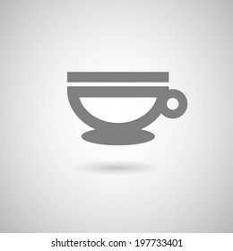 Coffee cup icon vector