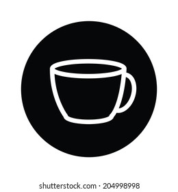 Coffee cup icon, vector. 