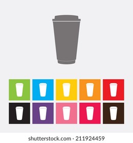 Coffee cup icon - Vector