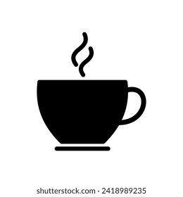 Kaffeetasse Ikone Vektorgrafik. Becher eine Kaffee-Ikone-Vektorgrafik.