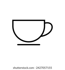 coffee cup icon vector. cup a coffee icon vector.